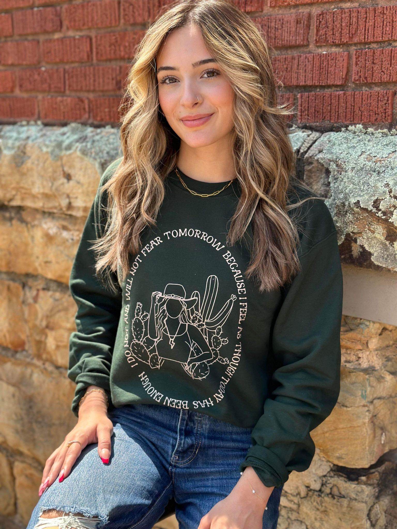 I Will Not Fear Tomorrow Sweatshirt | Women's Shirt | Motivational - My Store