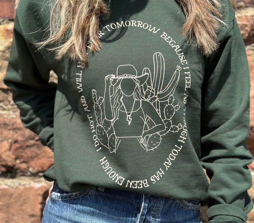 I Will Not Fear Tomorrow Sweatshirt | Women's Shirt | Motivational - My Store