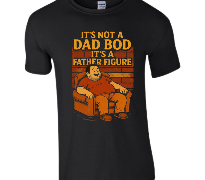 Funny Father's Day T-shirt - It's Not a Dad Bod, It's a Father Figure Tee for Dads, Gifts for Dad, Unique Dad Humor Shirt