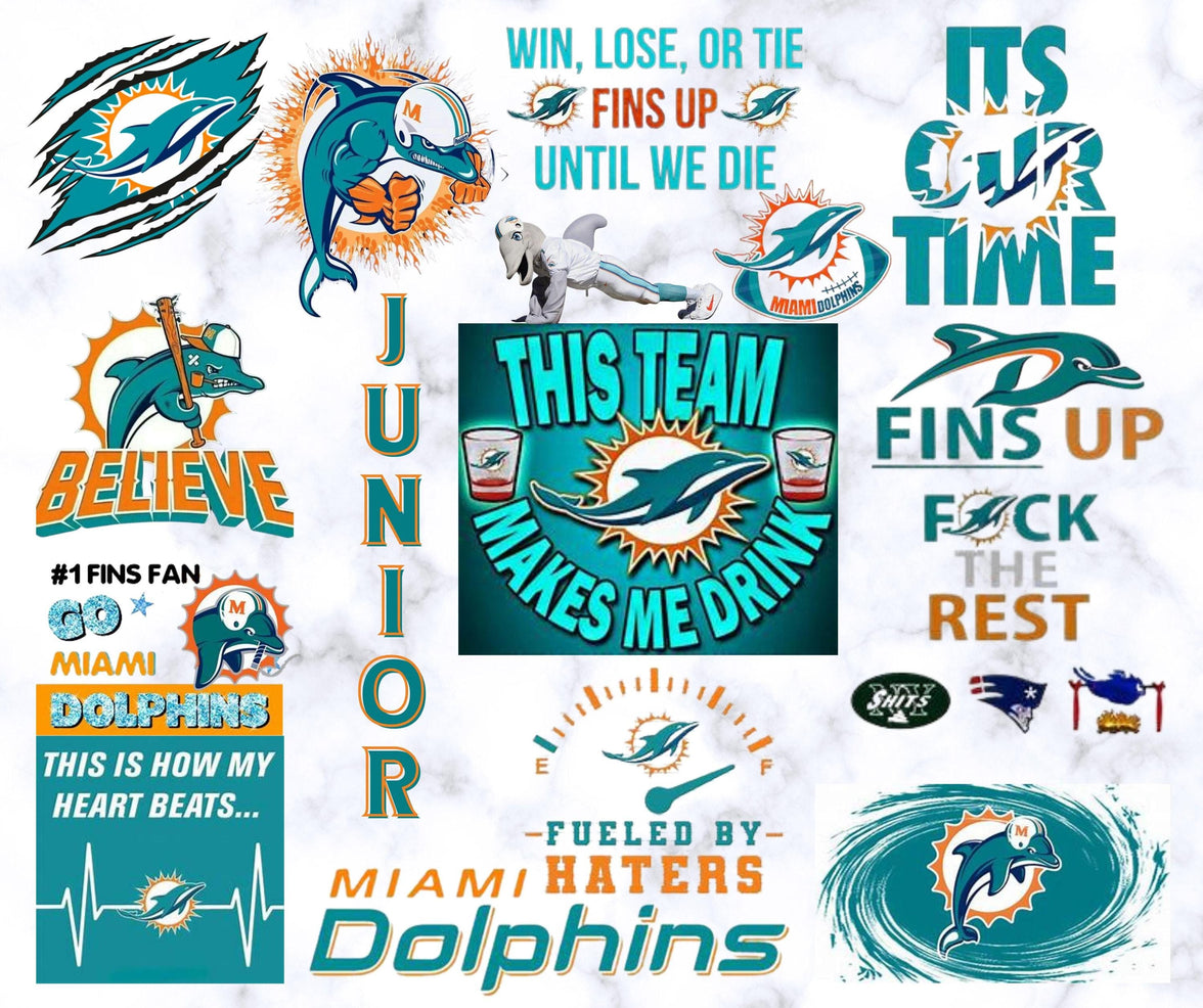 Miami Dolphins True Fan 20oz Tumbler with name image 1