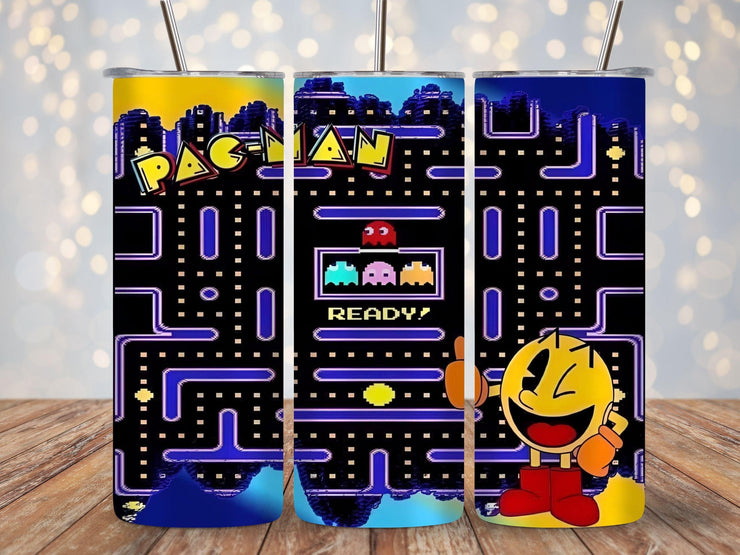 Retro Pacman Arcade Game 20oz Tumbler image 0