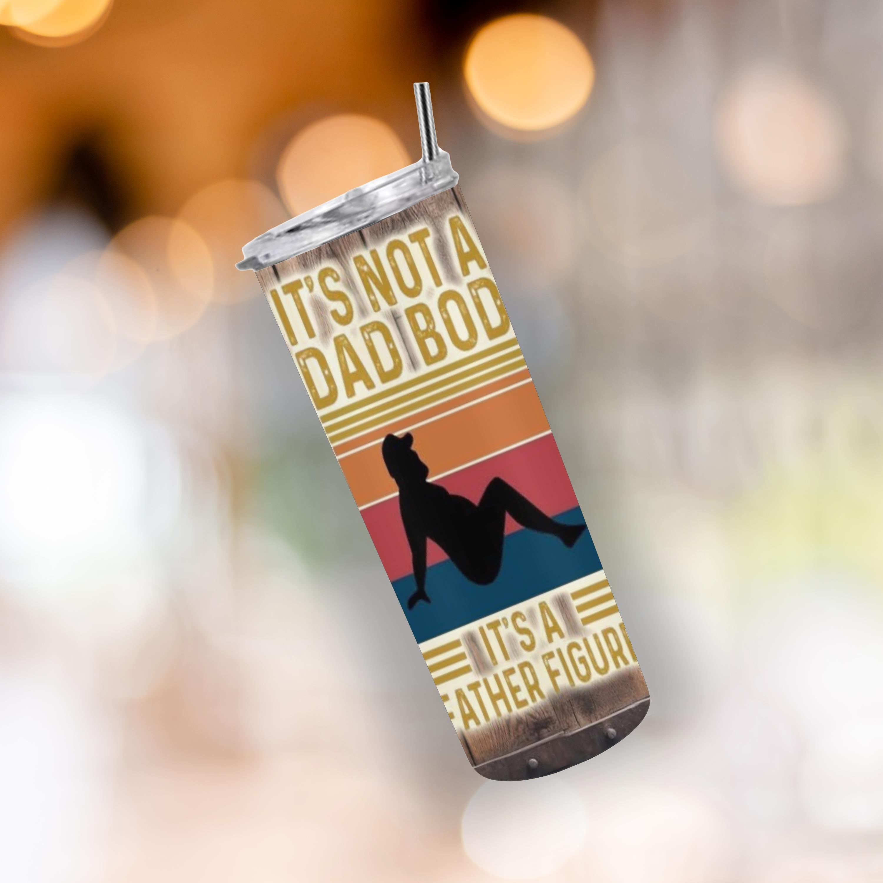 Father Figure 20 oz Tumbler – Funny Dad Bod Gift, Insulated Coffee Cup, Father's Day Present, Drinkware for Dad