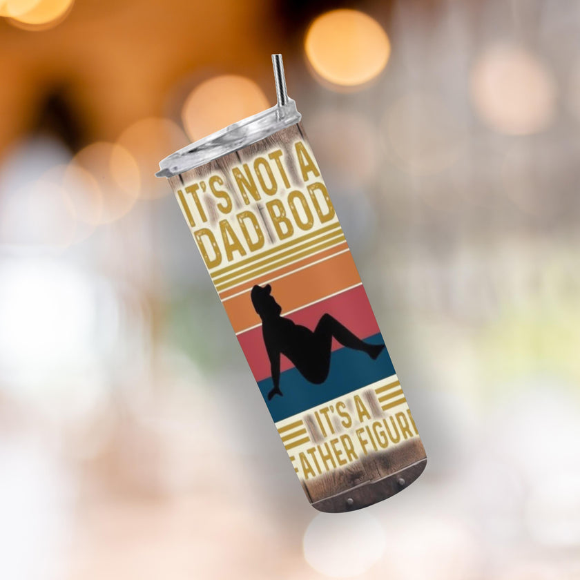 Father Figure 20 oz Tumbler – Funny Dad Bod Gift, Insulated Coffee Cup, Father's Day Present, Drinkware for Dad