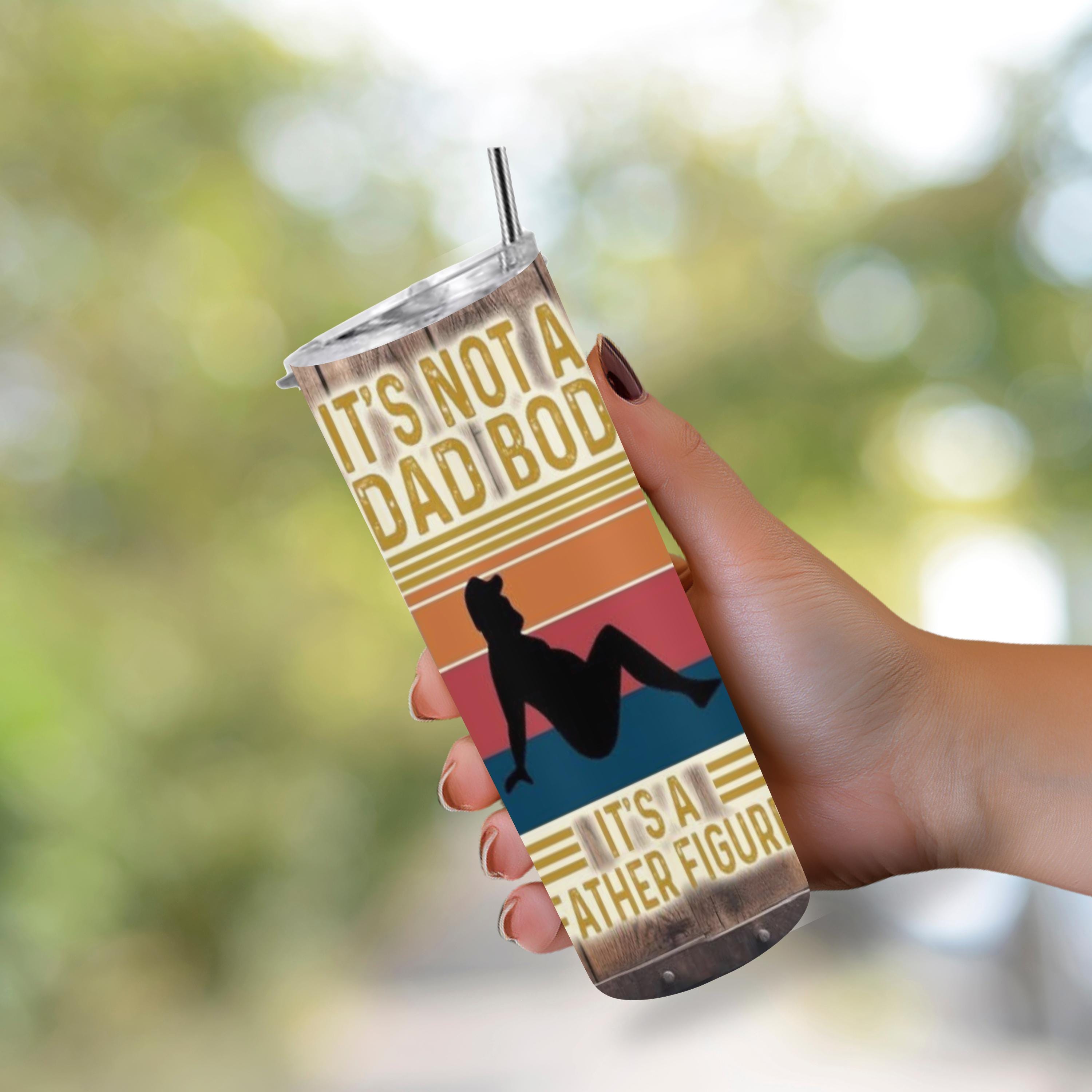 Father Figure 20 oz Tumbler – Funny Dad Bod Gift, Insulated Coffee Cup, Father's Day Present, Drinkware for Dad