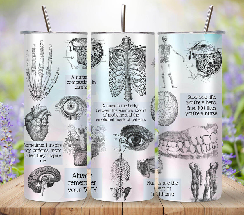 Inspirational Nurse Tumbler 20oz - Durable Stainless Steel Insulated Cup for Nurses Gift & Everyday Use - My Store