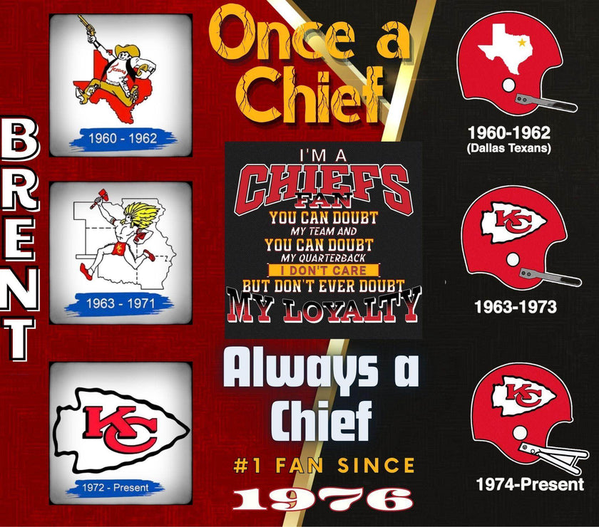 Kansas City Chiefs Tumbler 20oz Personalized with Logo History, Custom Name & Date - NFL Fan Gift, Durable Insulated Cup - My Store