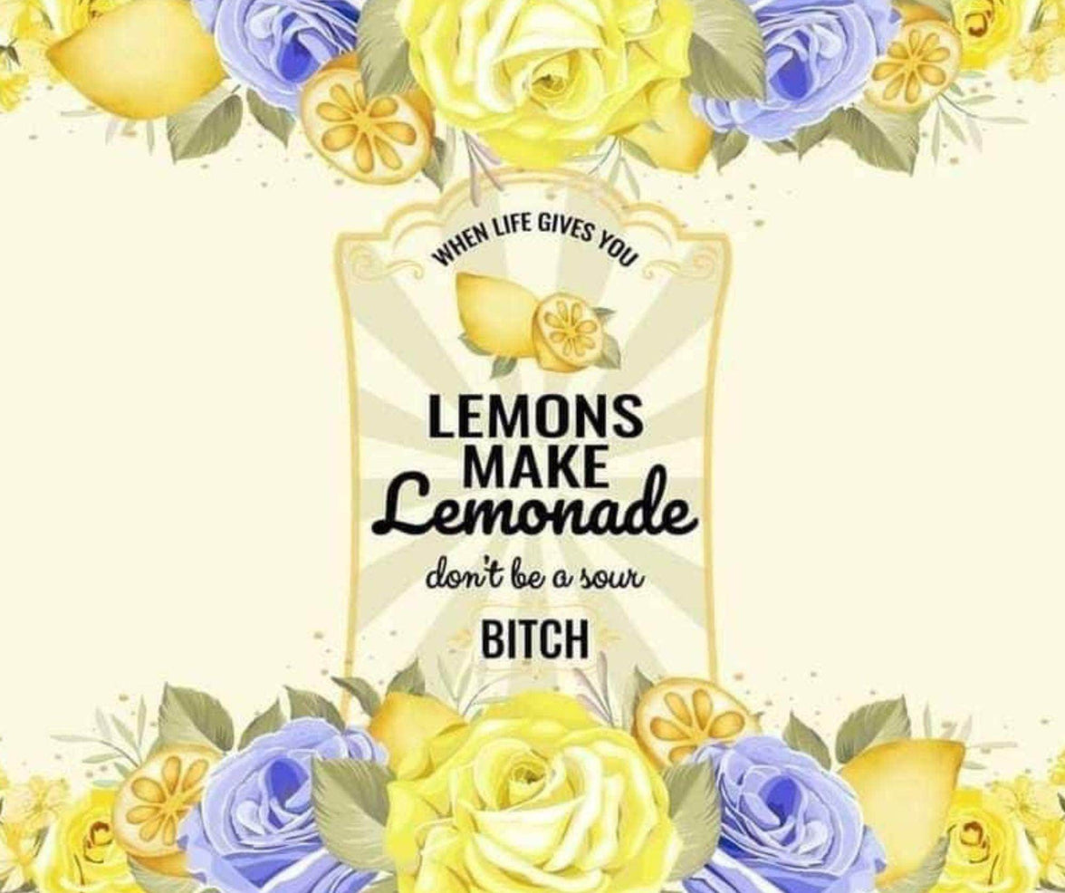 Lemons Make Lemonade, Don't be a Bitch 20oz Tumbler - My Store
