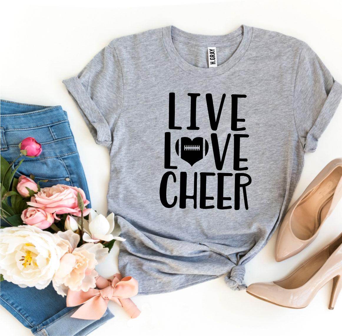 Live Love Cheer T-Shirt - Cheerleading - Unisex Shirt - My Store
