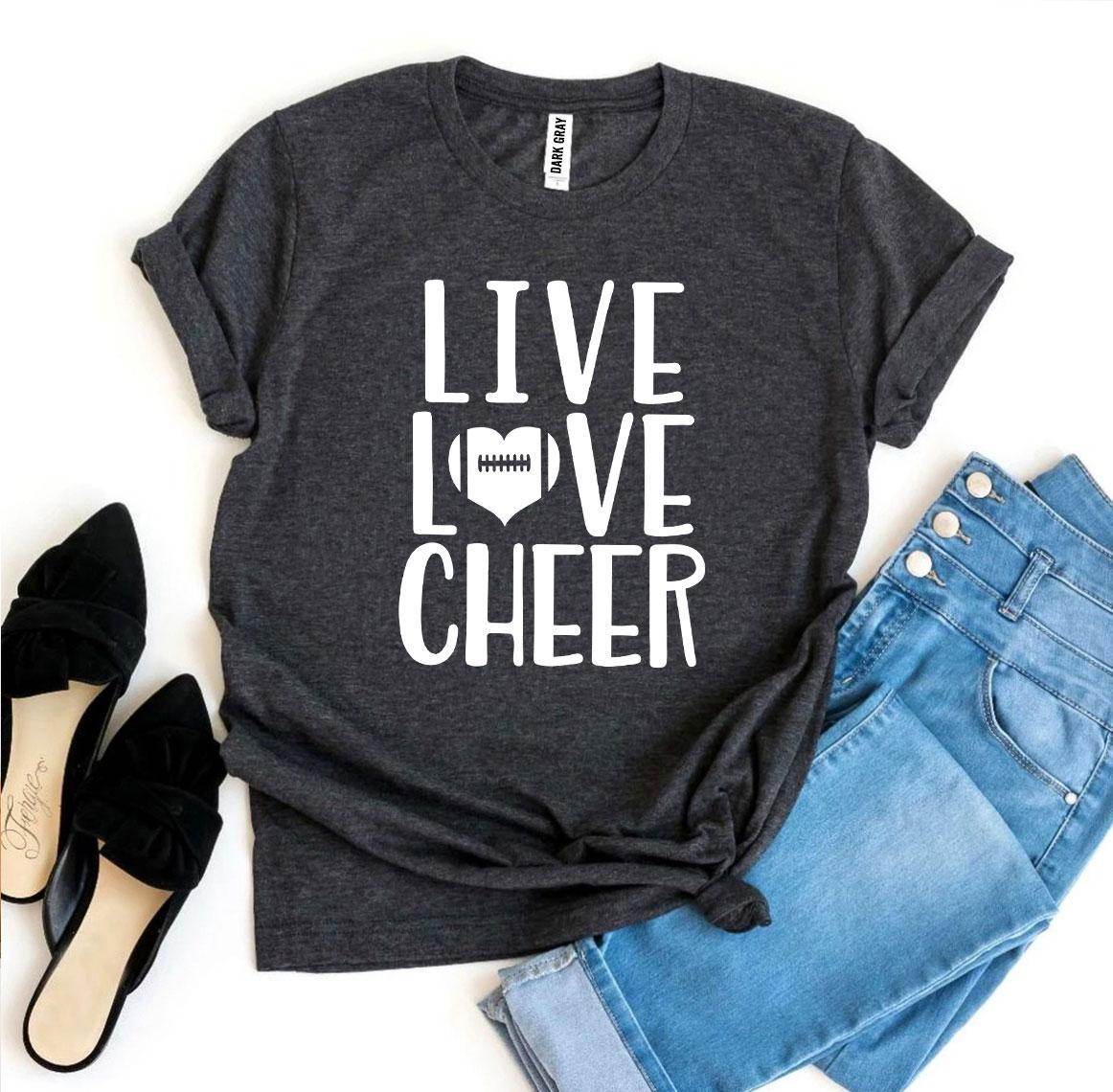 Live Love Cheer T-Shirt - Cheerleading - Unisex Shirt - My Store
