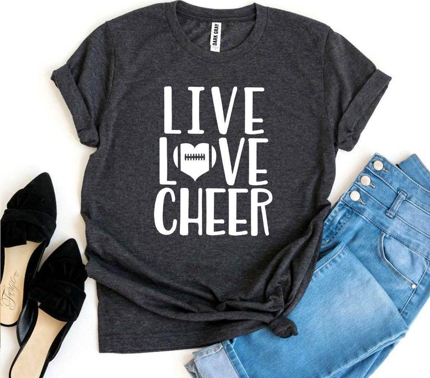 Live Love Cheer T-Shirt - Cheerleading - Unisex Shirt - My Store