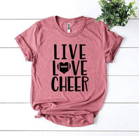 Live Love Cheer T-Shirt - Cheerleading - Unisex Shirt - My Store