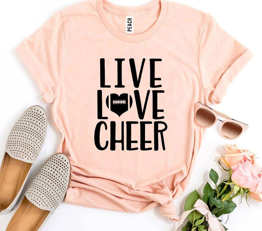 Live Love Cheer T-Shirt - Cheerleading - Unisex Shirt - My Store