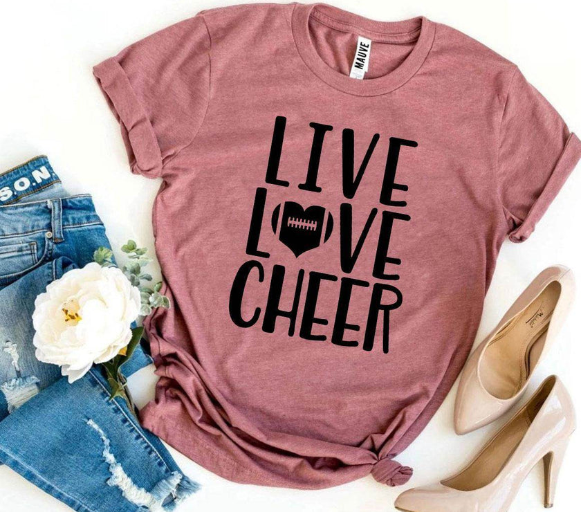 Live Love Cheer T-Shirt - Cheerleading - Unisex Shirt - My Store