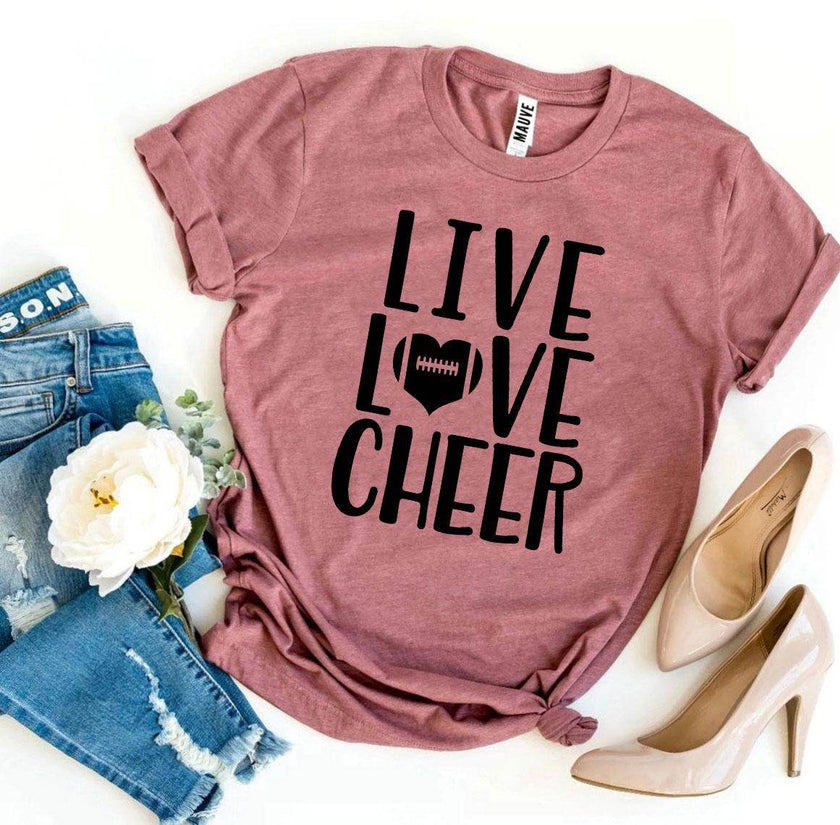 Live Love Cheer T-Shirt - Cheerleading - Unisex Shirt - My Store
