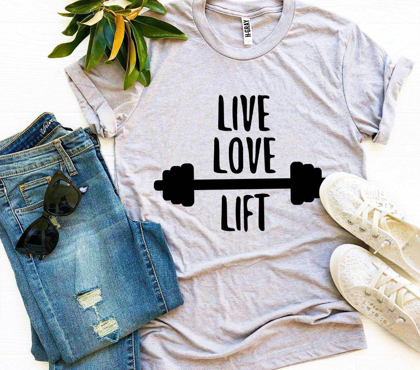 Live Love Lift T-Shirt Gym Workout Unisex - My Store