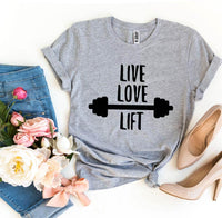 Live Love Lift T-Shirt Gym Workout Unisex - My Store