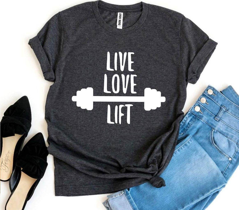 Live Love Lift T-Shirt Gym Workout Unisex - My Store