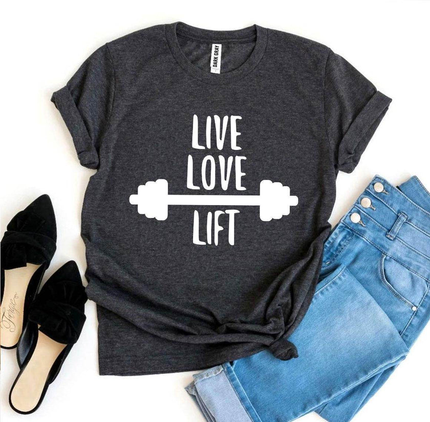 Live Love Lift T-Shirt Gym Workout Unisex - My Store