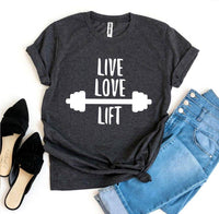 Live Love Lift T-Shirt Gym Workout Unisex - My Store