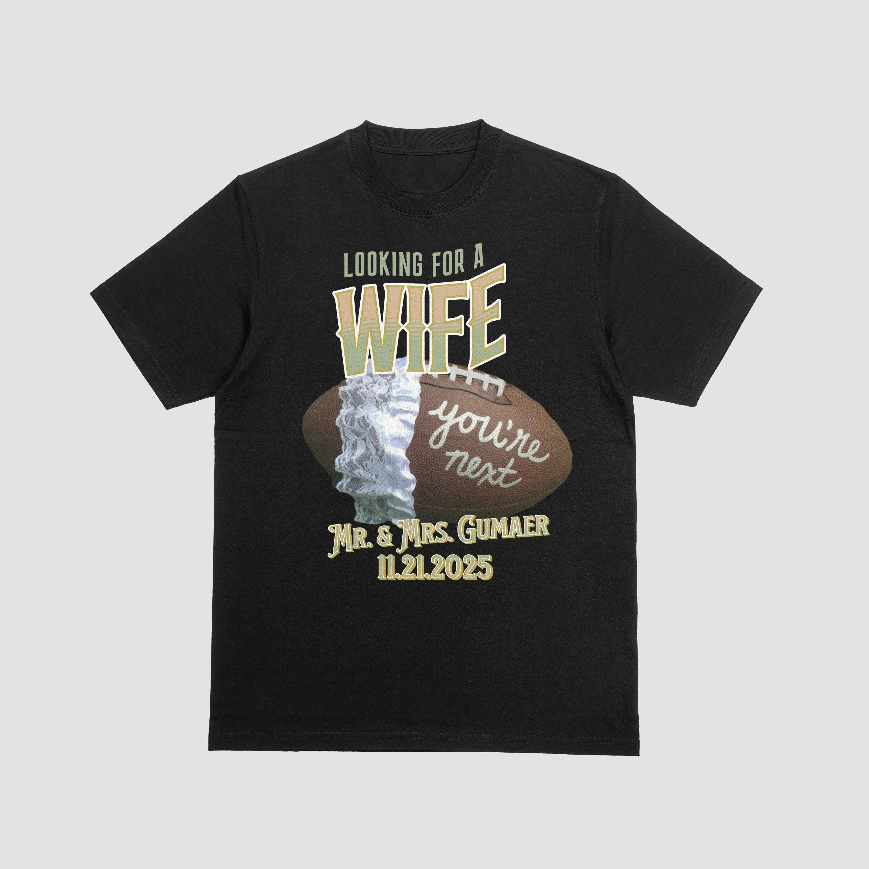 Looking for a unique Bouquet/Garter toss alternative for your Wedding Day | Wife/Husband T-Shirt Toss - My Store