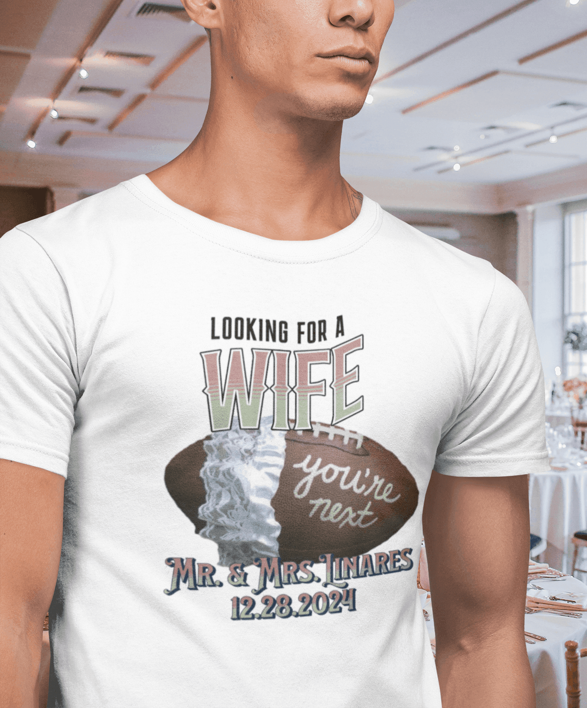 Looking for a unique Bouquet/Garter toss alternative for your Wedding Day | Wife/Husband T-Shirt Toss - My Store