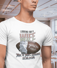 Looking for a unique Bouquet/Garter toss alternative for your Wedding Day | Wife/Husband T-Shirt Toss - My Store