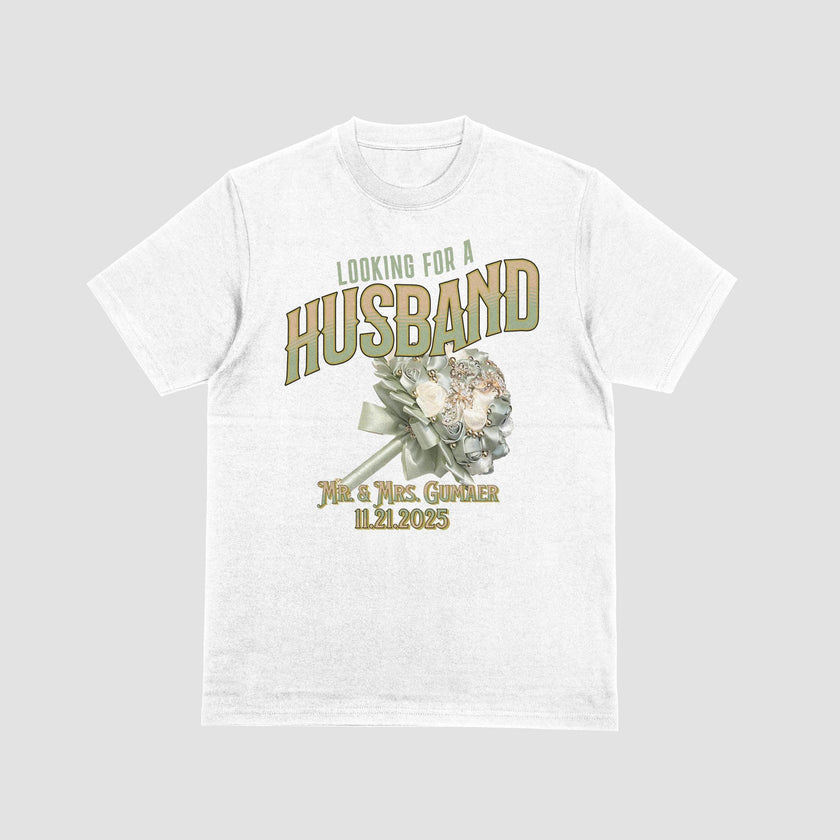 Looking for a unique Bouquet/Garter toss alternative for your Wedding Day | Wife/Husband T-Shirt Toss - My Store