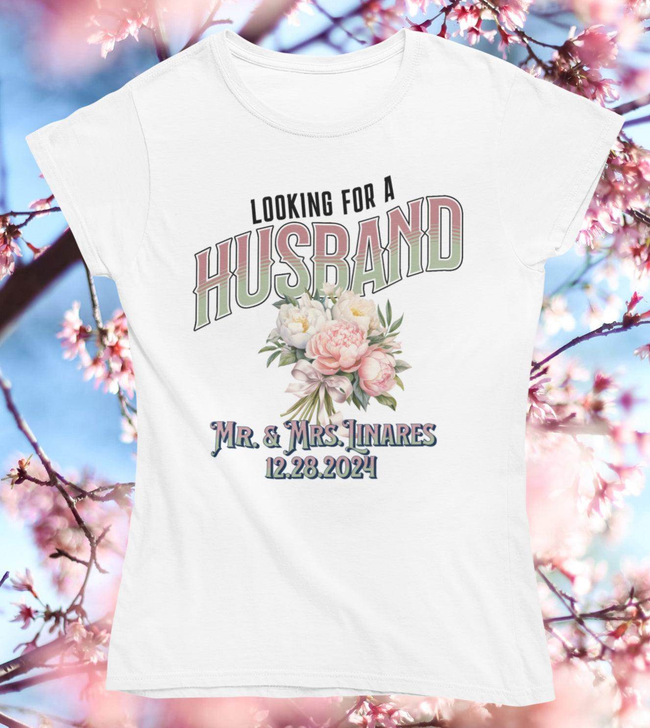 Looking for a unique Bouquet/Garter toss alternative for your Wedding Day | Wife/Husband T-Shirt Toss - My Store