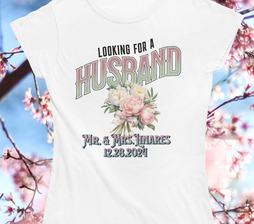 Looking for a unique Bouquet/Garter toss alternative for your Wedding Day | Wife/Husband T-Shirt Toss - My Store