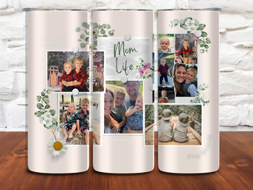 Mom Life 20oz Tumbler with Pictures - My Store