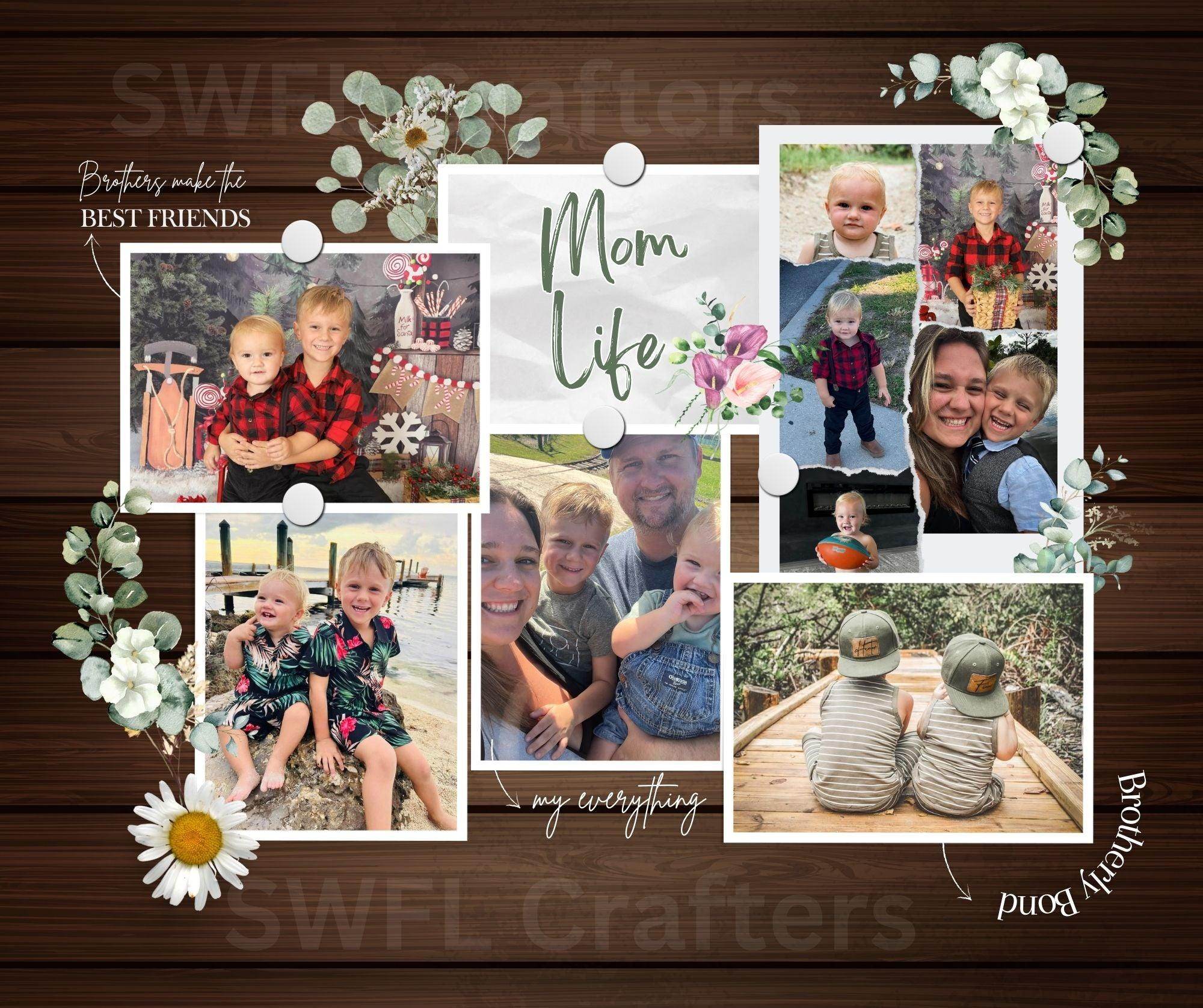 Mom Life 20oz Tumbler with Pictures - My Store