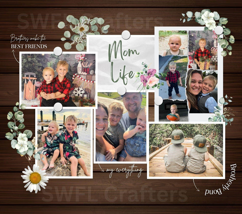 Mom Life 20oz Tumbler with Pictures - My Store