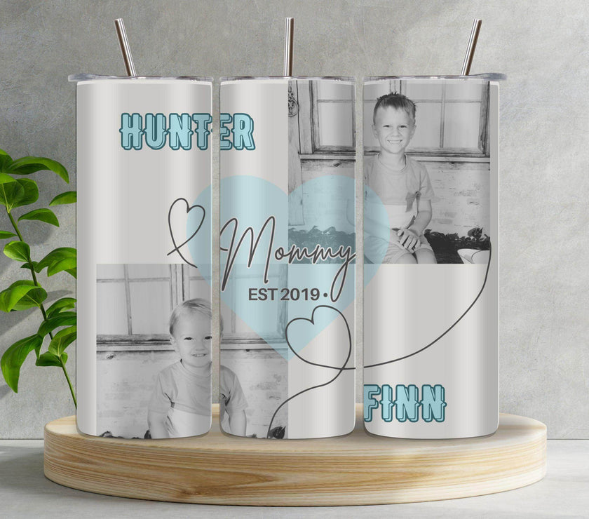 Mommy est. Date 20oz Tumbler with pictures - My Store