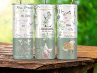 Mrs. Personalized 20oz Tumbler with name and date - My Store