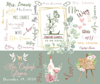 Mrs. Personalized 20oz Tumbler with name and date - My Store