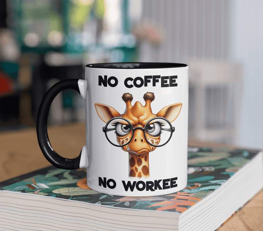 No Coffee, No Workee Giraffe Coffee Mug - My Store