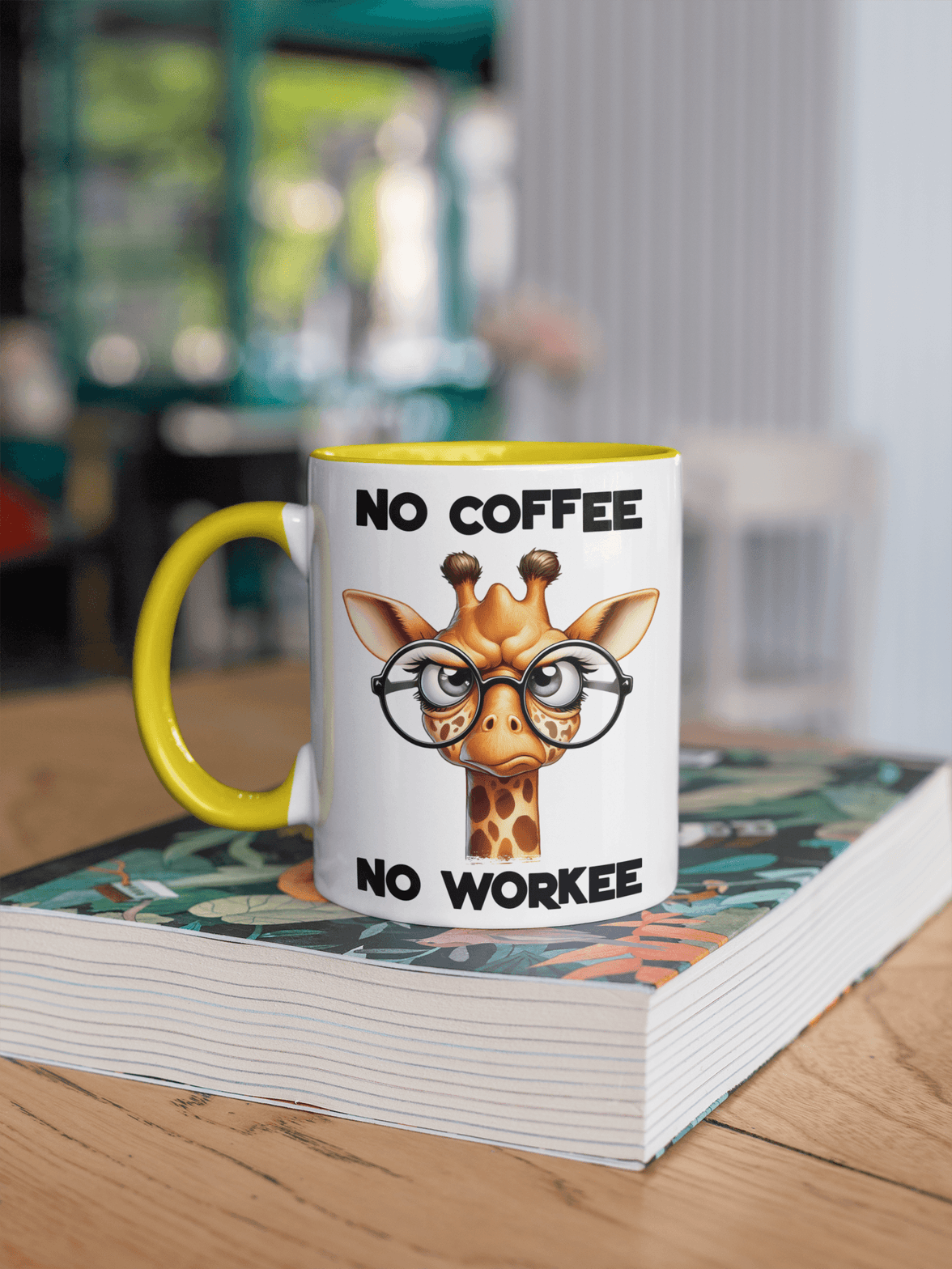 No Coffee, No Workee Giraffe Coffee Mug - My Store