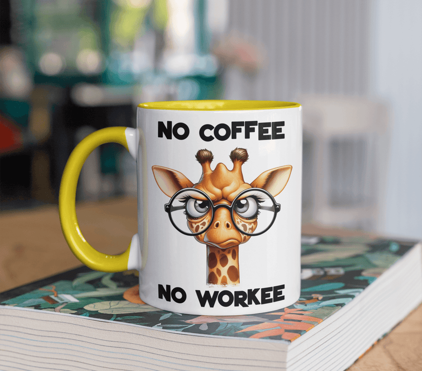 No Coffee, No Workee Giraffe Coffee Mug - My Store
