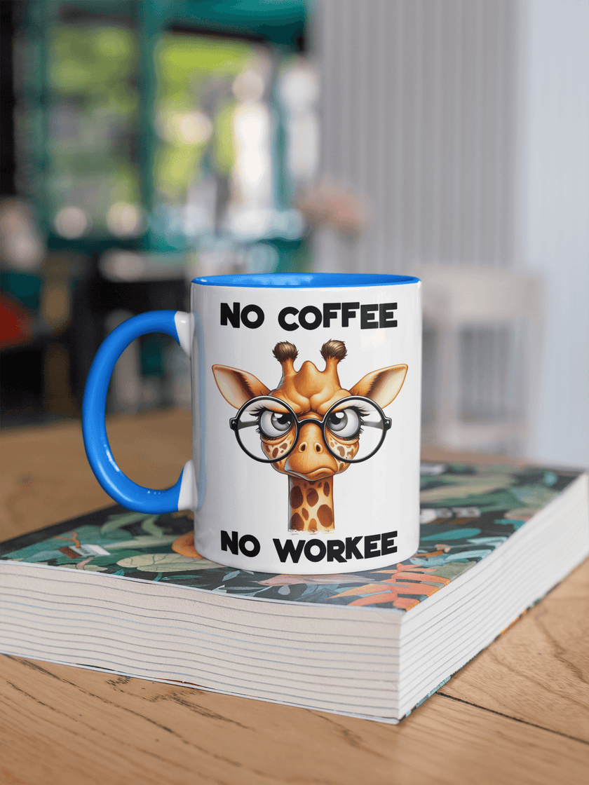 No Coffee, No Workee Giraffe Coffee Mug - My Store