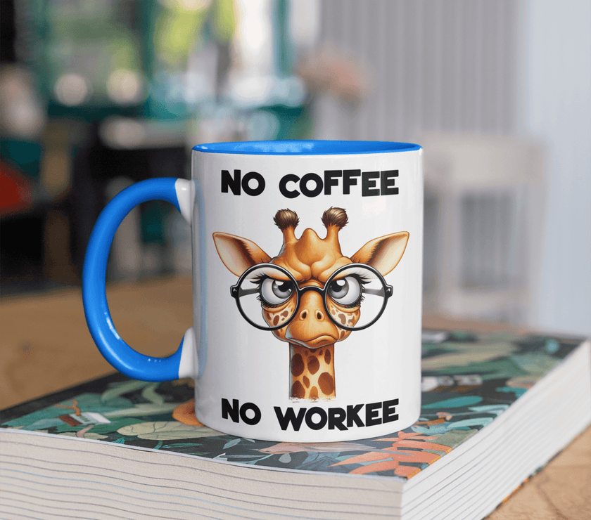 No Coffee, No Workee Giraffe Coffee Mug - My Store