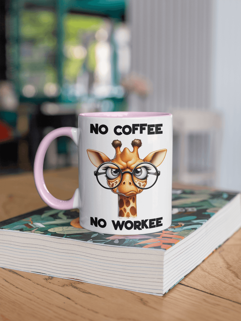No Coffee, No Workee Giraffe Coffee Mug - My Store