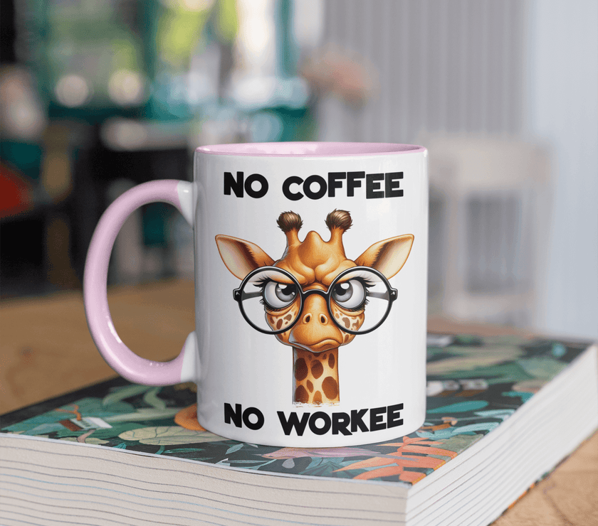 No Coffee, No Workee Giraffe Coffee Mug - My Store