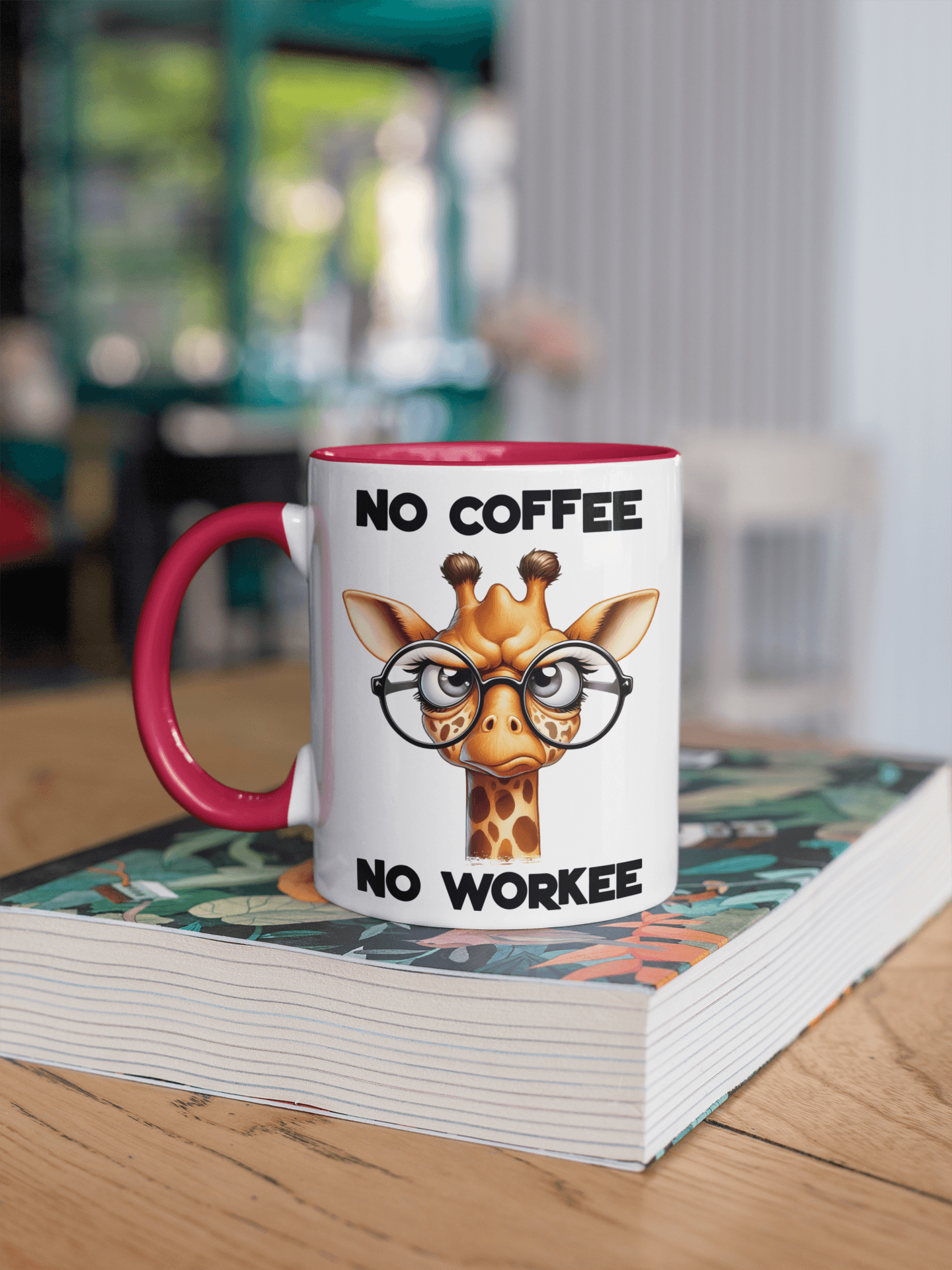 No Coffee, No Workee Giraffe Coffee Mug - My Store