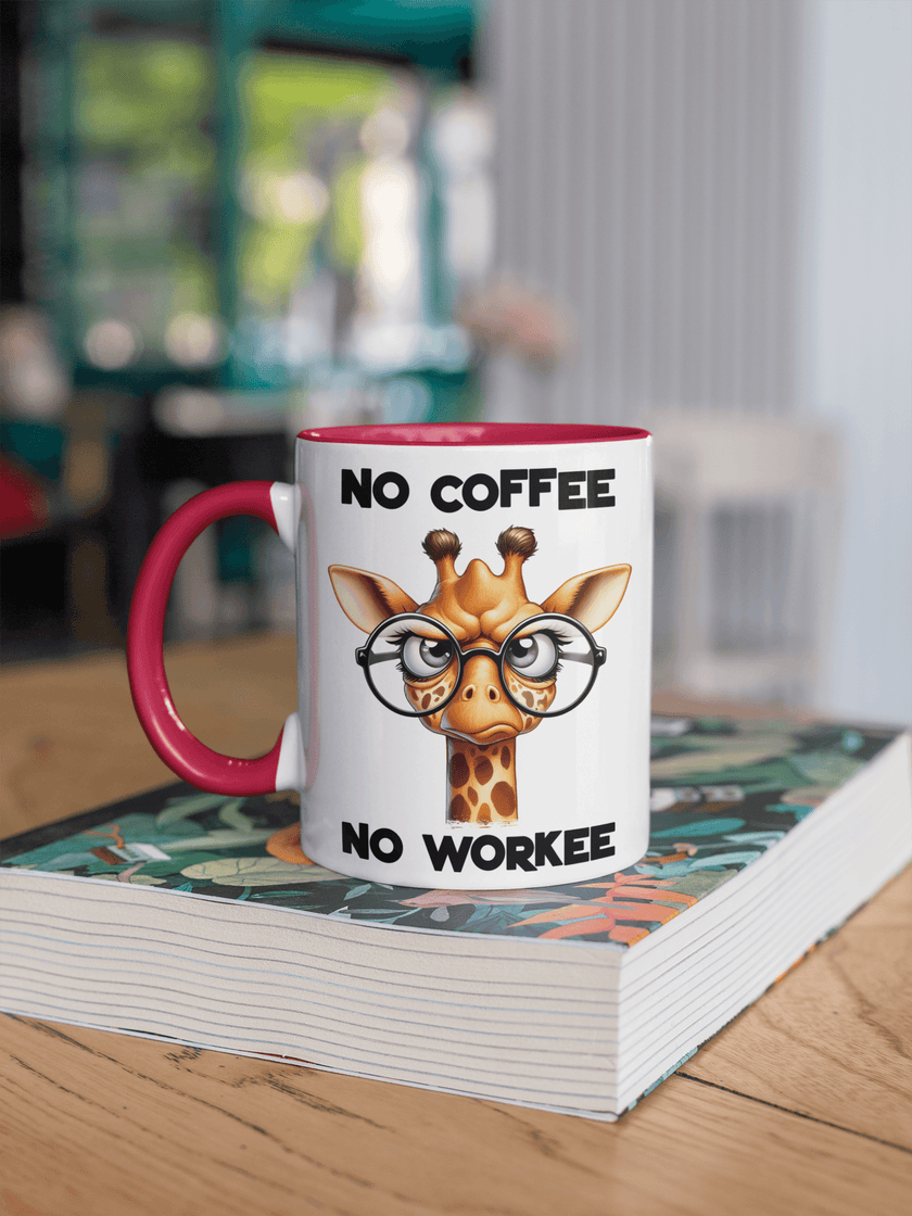 No Coffee, No Workee Giraffe Coffee Mug - My Store