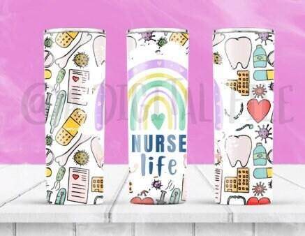 Nurse Skinny 20 oz Tumbler with lid and straw - My Store