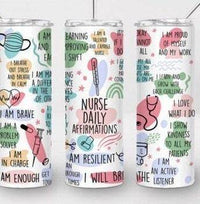 Nurse Skinny 20 oz Tumbler with lid and straw - My Store
