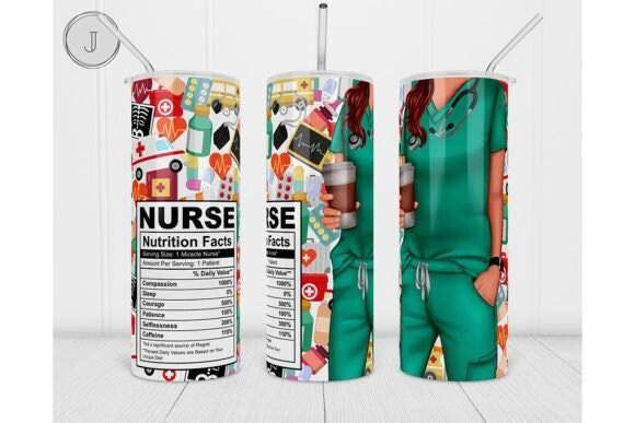 Nurse Skinny 20 oz Tumbler with lid and straw - My Store