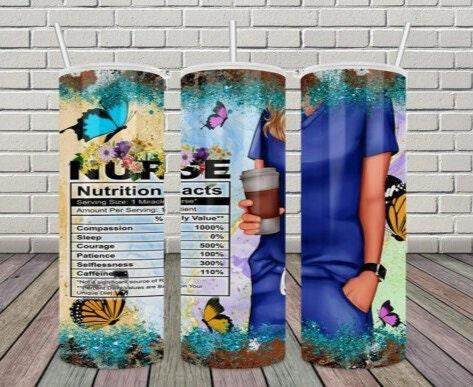 Nurse Skinny 20 oz Tumbler with lid and straw - My Store