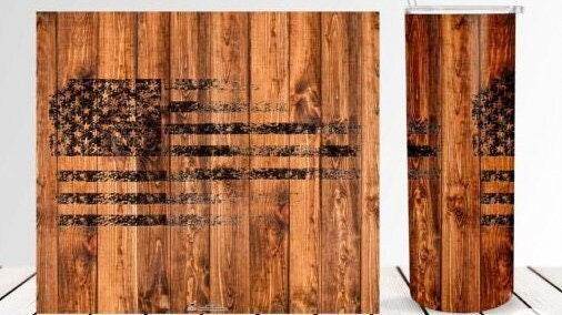 Patriotic USA 20oz Tumbler with lid and straw - My Store