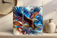 Patriotic USA 20oz Tumbler with lid and straw - My Store